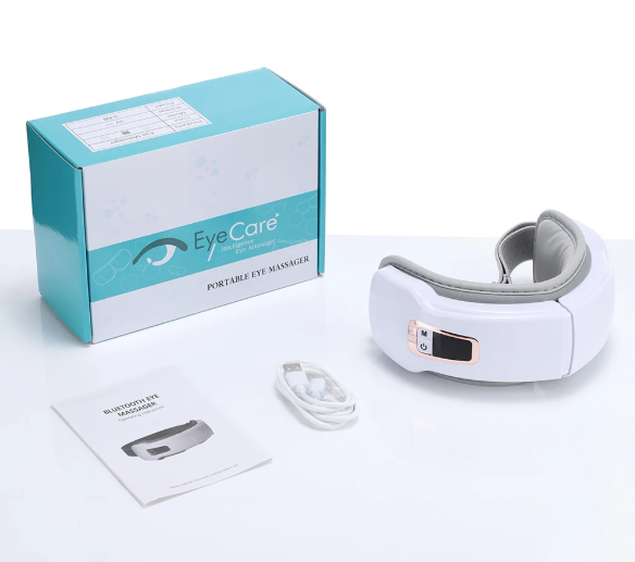 Foldable Eye Air Pressure Massager Airbag Vibration Massage Hot Compress Bluetooth Music Relieve Eye Dry Fatigue Smart Glasses